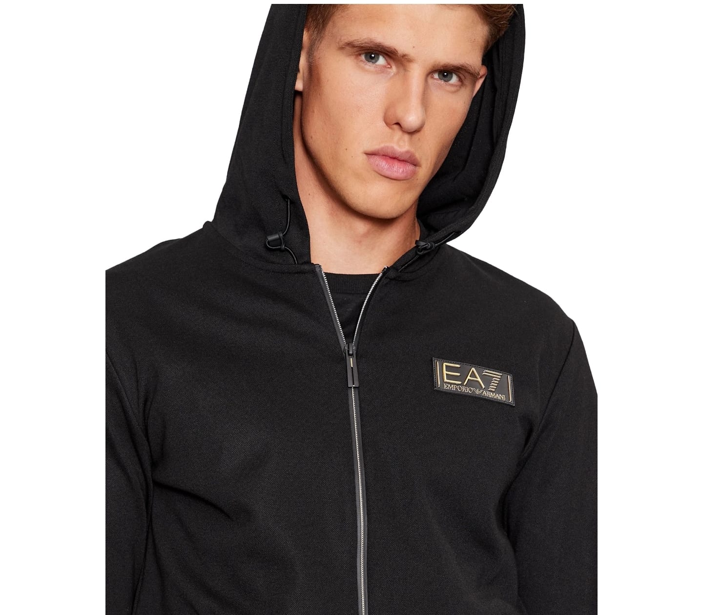 Tuta Emporio Armani in tessuto tecnico logo Oro