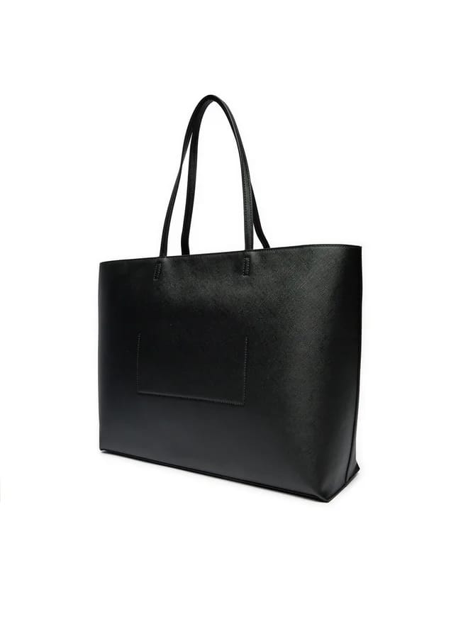 Borsa Just Cavalli Baghi nera con logo in acciaio