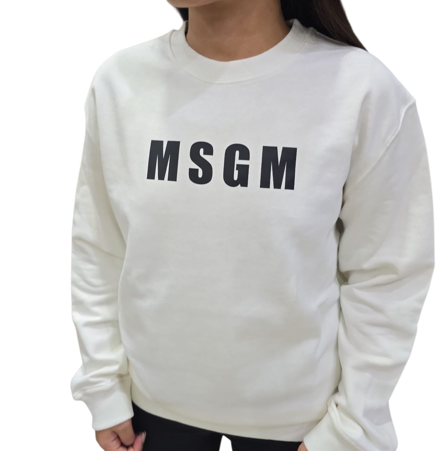 Felpa MSGM in cotone Bianca