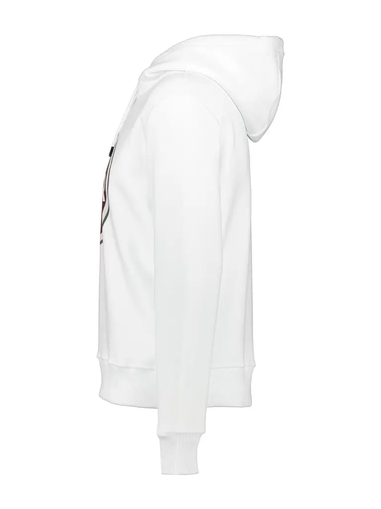 Felpa Colmar con cappuccio logo centrale bordeaux