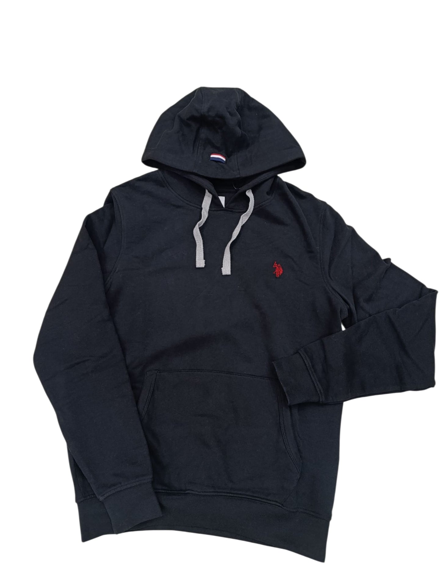 Felpa con cappuccio US POLO logo rosso