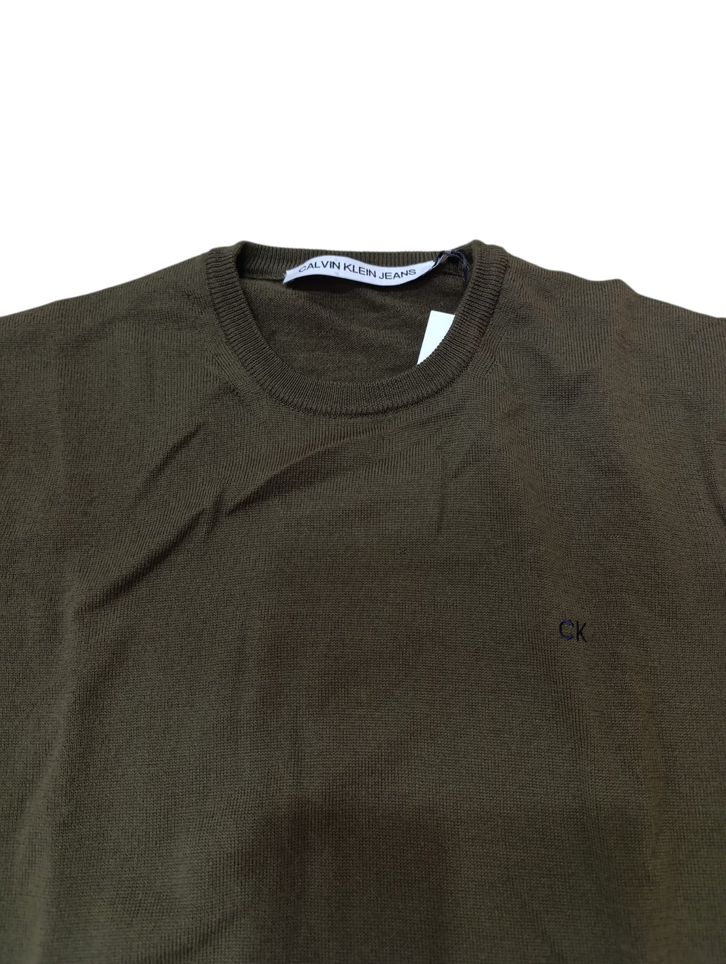 Maglione CALVIN KLEIN in lana logo ricamato