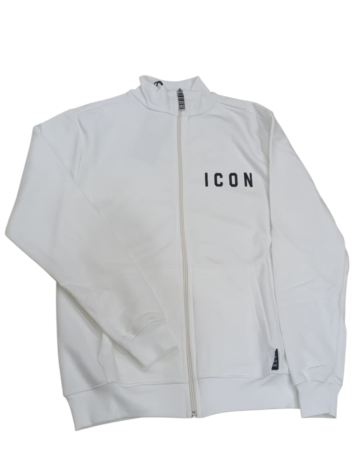 Felpa ICON con zip e logo laterale