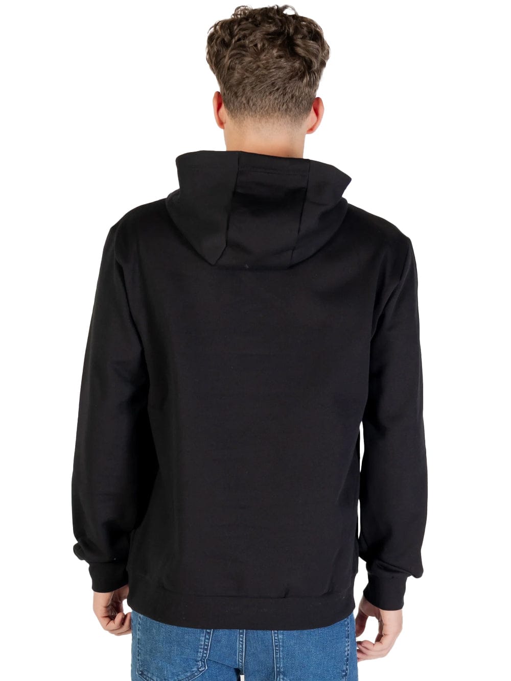 Felpa Emporio Armani garzata con logo alla manica