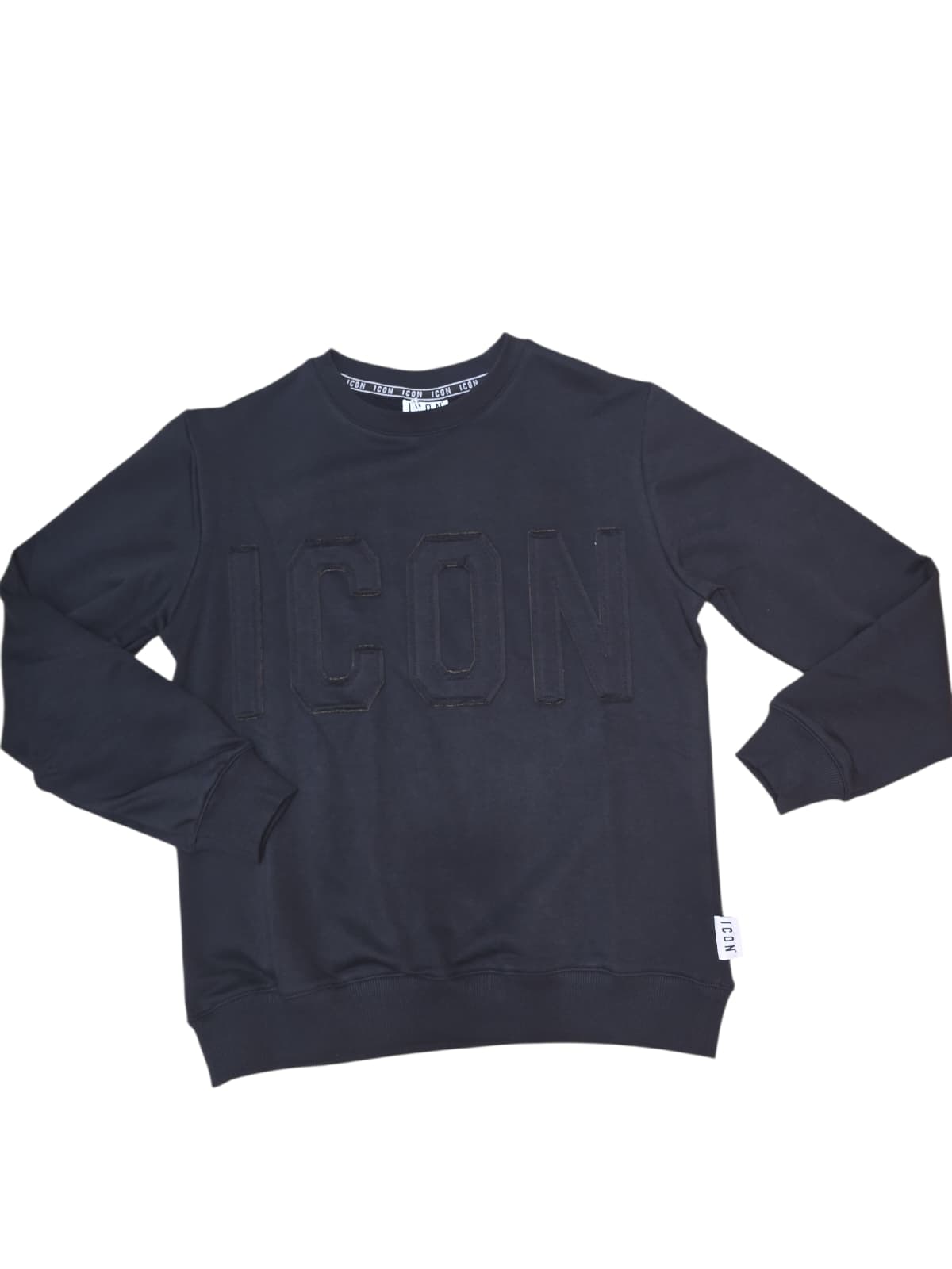 Felpa ICON Girocollo C/L Logo ricamo