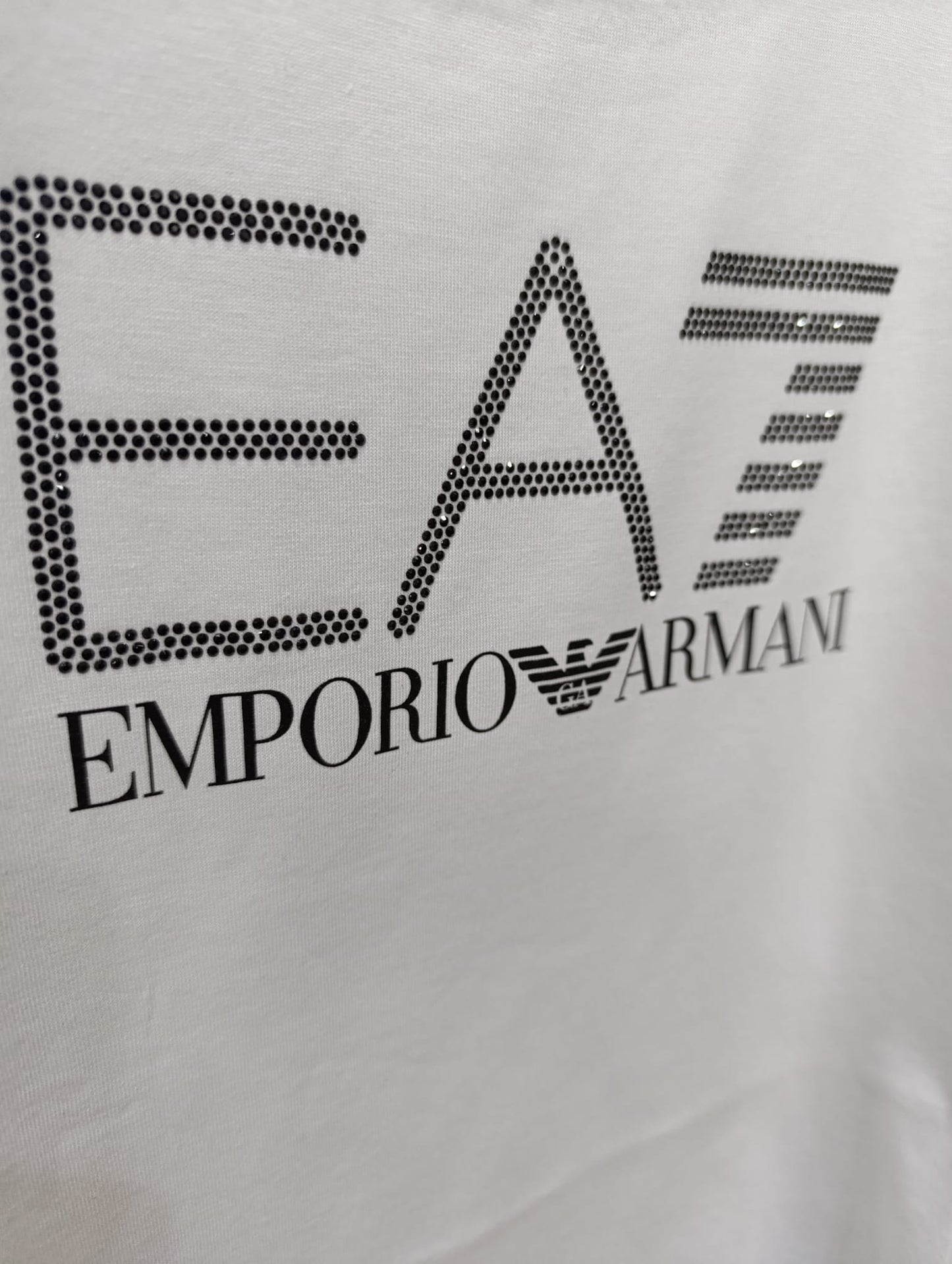 T-shirt Emporio Armani in strass t29