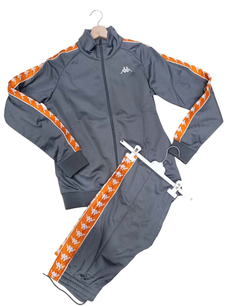 Tuta KAPPA in acetato Grey Charcoal-Orange-White
