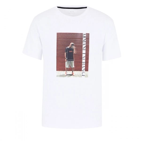 T-shirt ARMANI EXCHAGE con disegno centrale