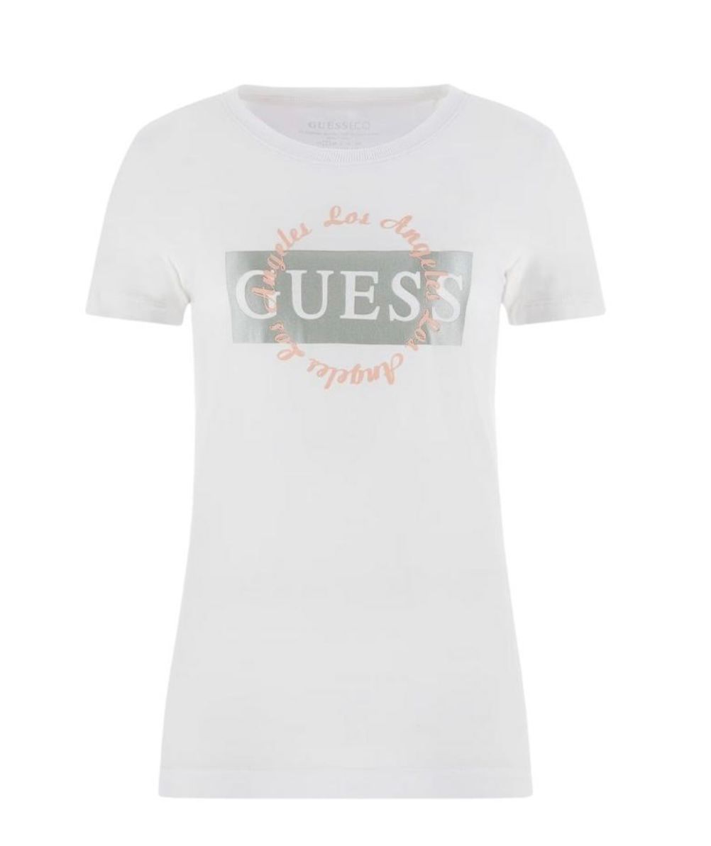 T-shirt GUESS con logo centrale