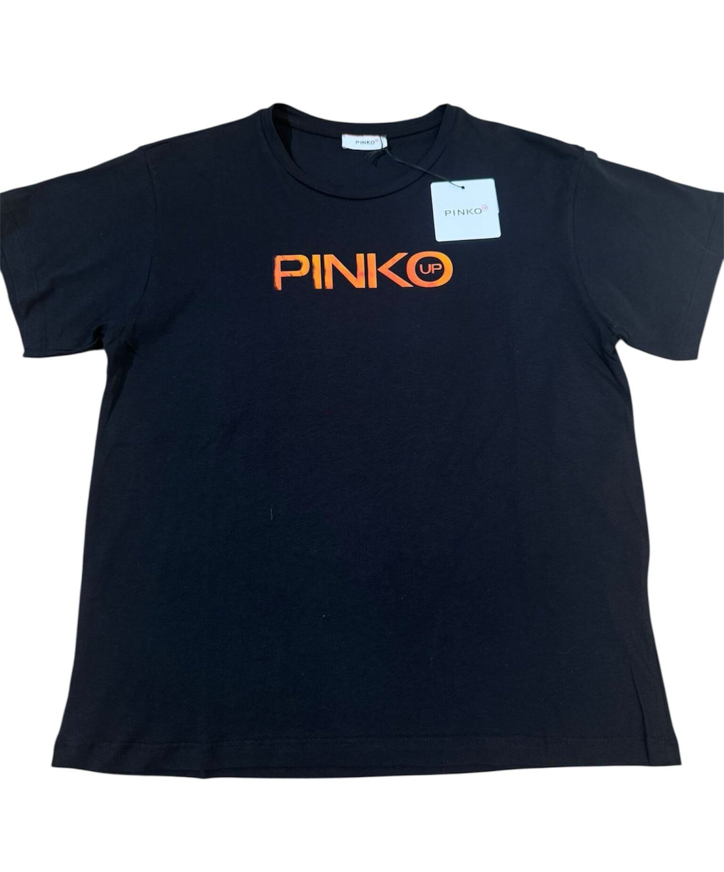 T-shirt PINKO con stampa effetto laminato