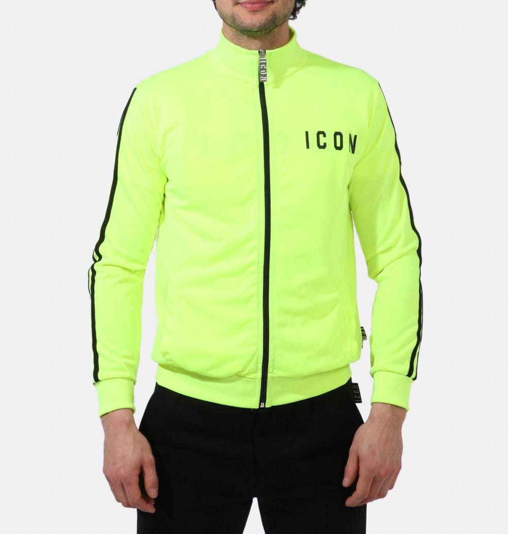 felpa Icon acetata con logo in stampa a collo alto