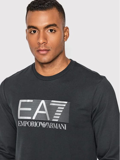 Felpa Emporio Armani in maxi Logo argentato