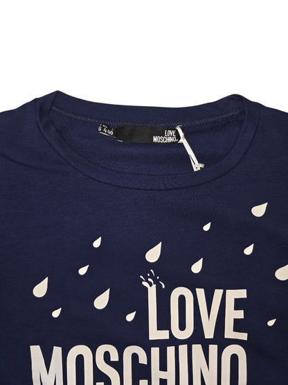 Felpa Moschino Garzata con spacco laterale