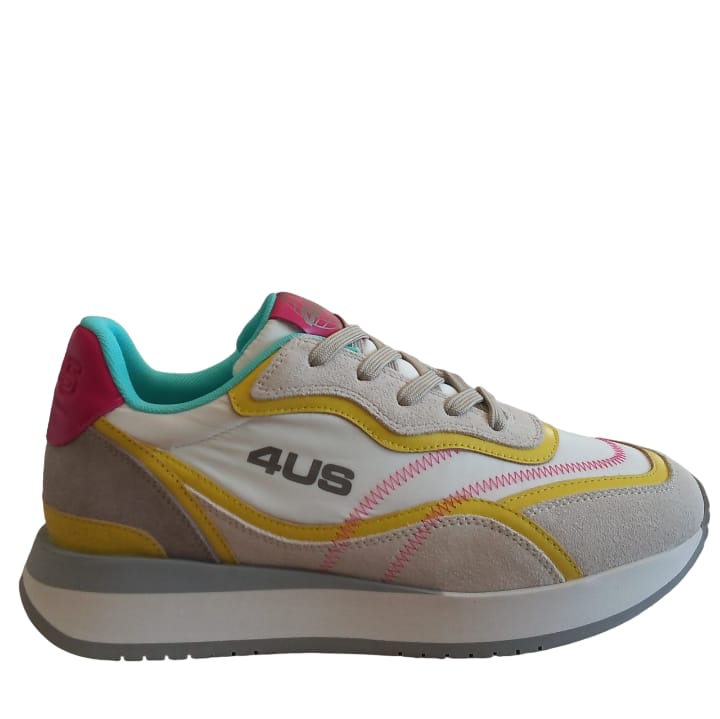 Sneakers 4US  Scamosciata bicolore