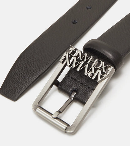 Cintura Armani EXCHANGE in ecopelle login acciaio