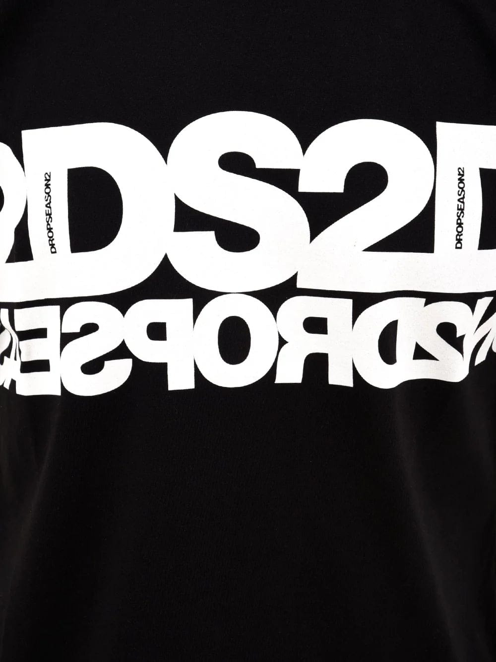T-shirt Drop Season2 maxi logo bianco nero