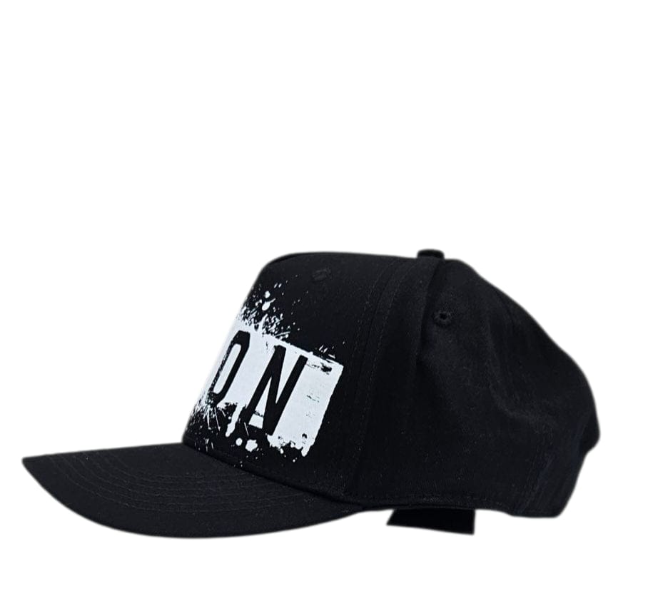 Cappello ICON effetto colatura nero