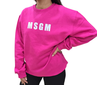 Felpa MSGM in cotone Fuxia