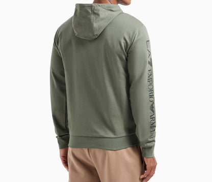 Felpa Emporio Armani con cappuccio verde militare
