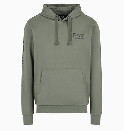 Felpa Emporio Armani con cappuccio verde militare