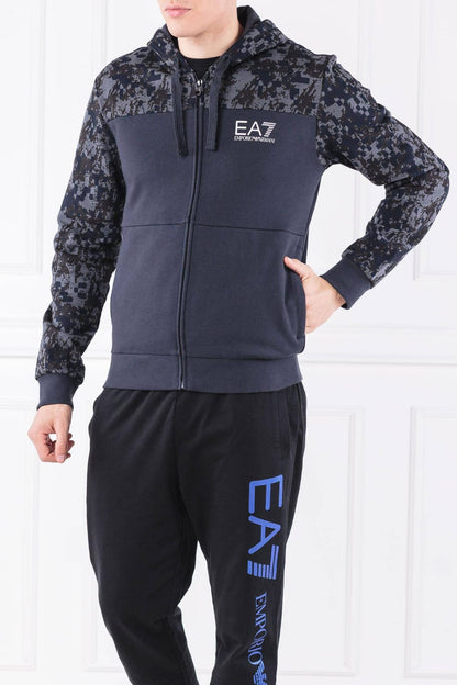 Felpa Emporio Armani mimetica con cappuccio
