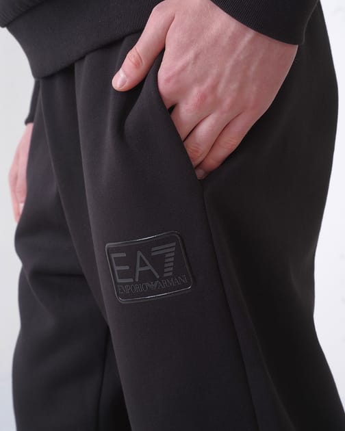 Tuta Emporio Armani in cotone logo centrale EA7