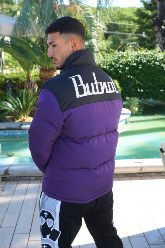Bomber Butnot Doubleface  logo nero e viola