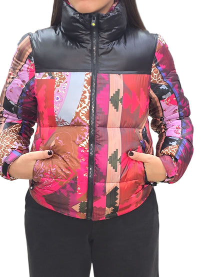 Bomber F**K mix rosso e nero Donna