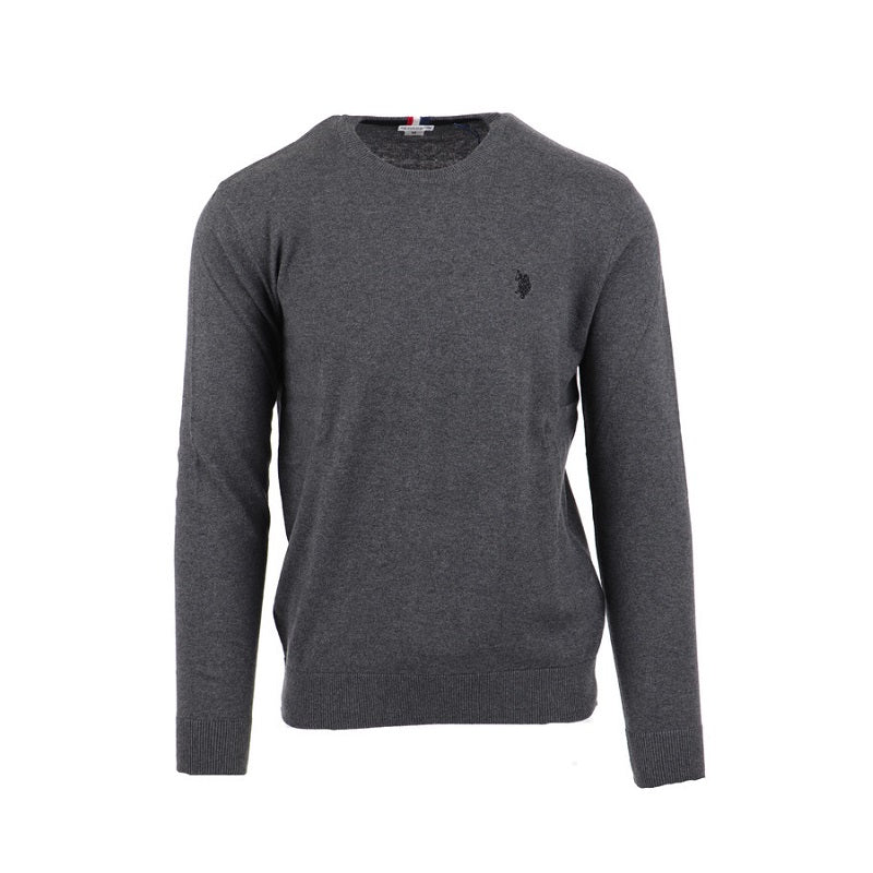 Maglione girocollo US POLO ASSN logo blu