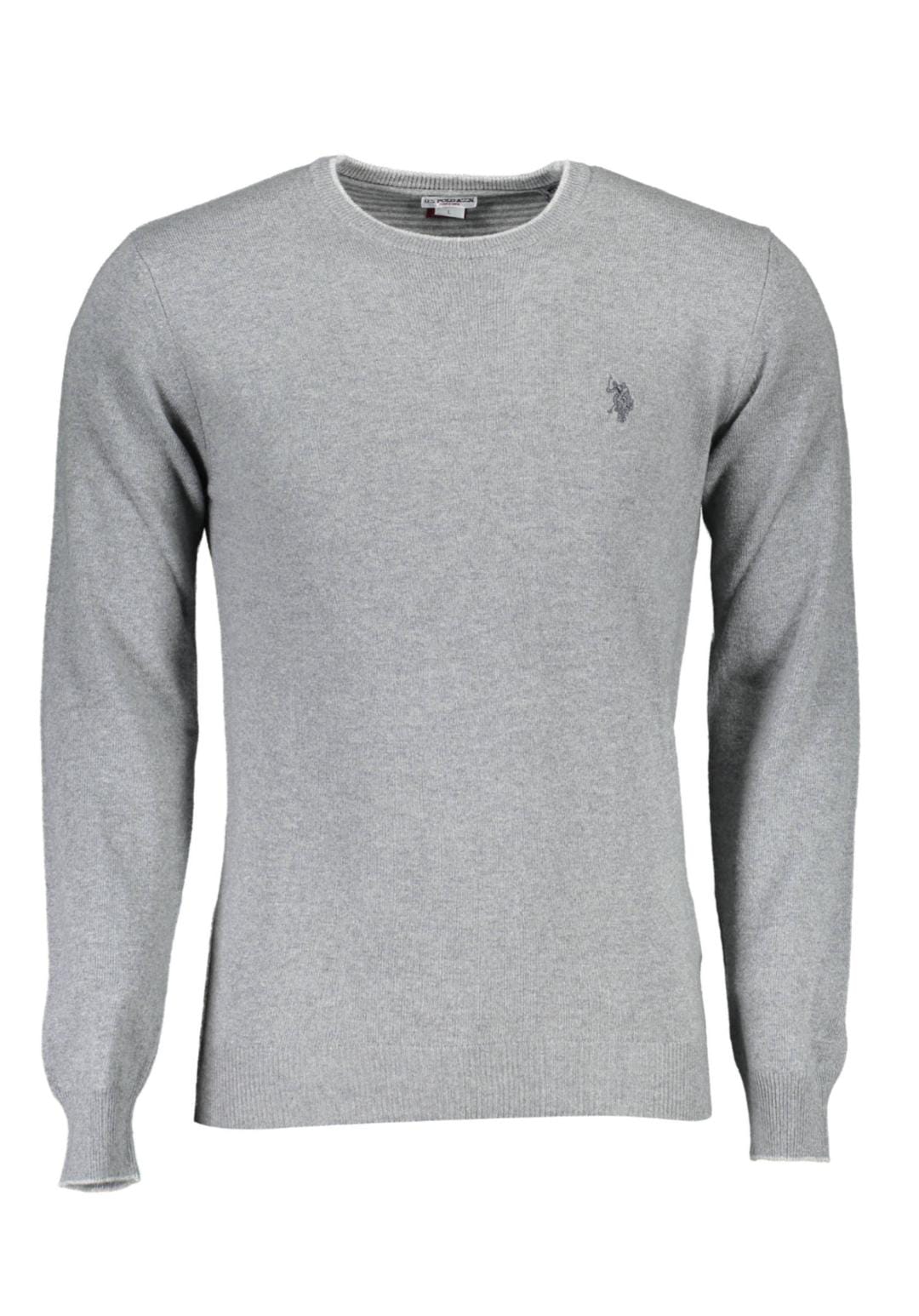 Maglione girocollo US POLO ASSN logo grigio