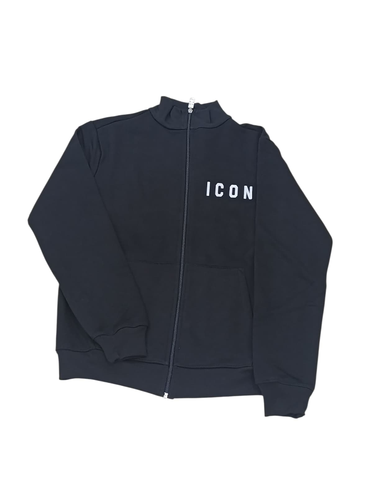 Felpa ICON con zip e logo laterale