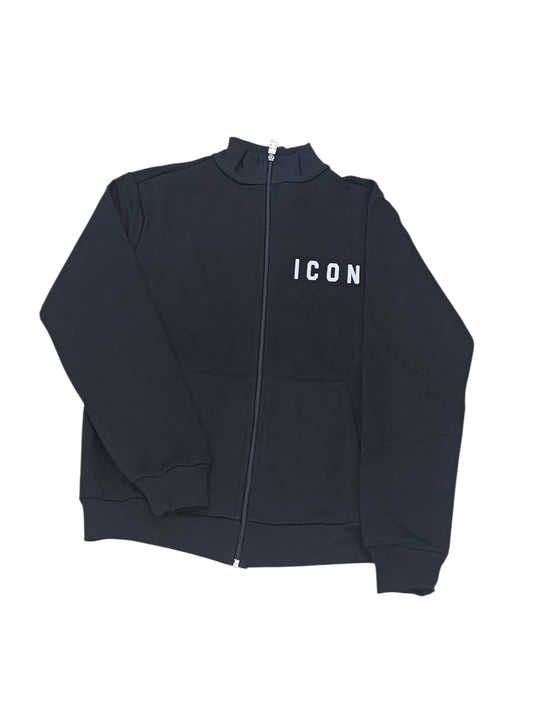 Felpa ICON con zip e logo laterale