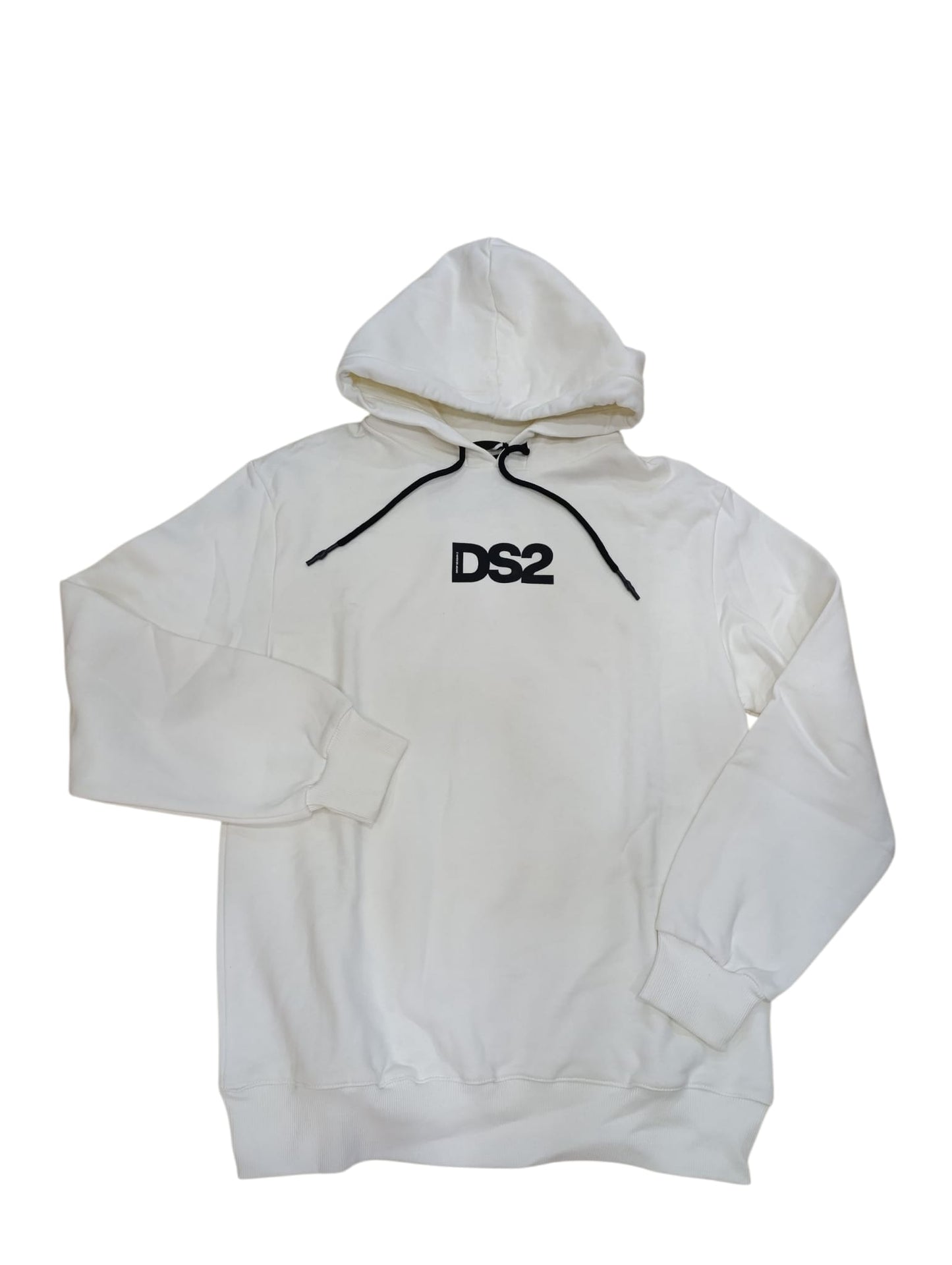 Felpa DROPSEASON2 con cappuccio logo nero centrale