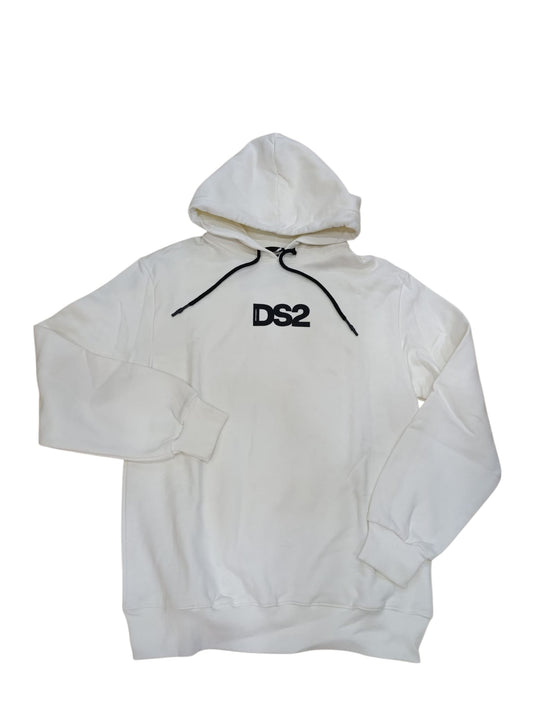 Felpa DROPSEASON2 con cappuccio logo nero centrale