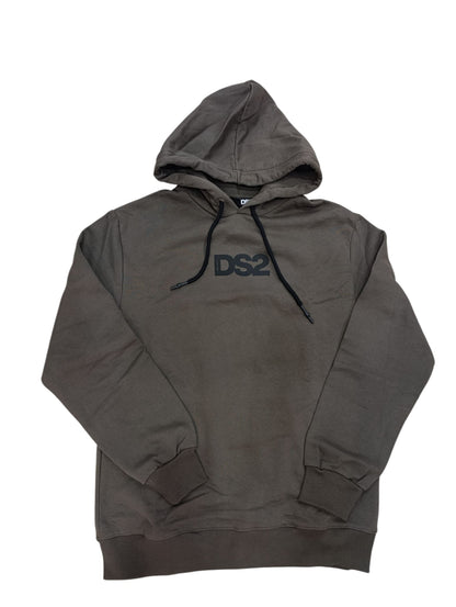 Felpa DROPSEASON2 con cappuccio logo nero laterale