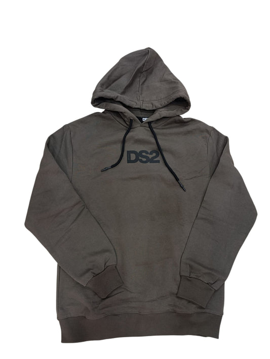 Felpa DROPSEASON2 con cappuccio logo nero laterale