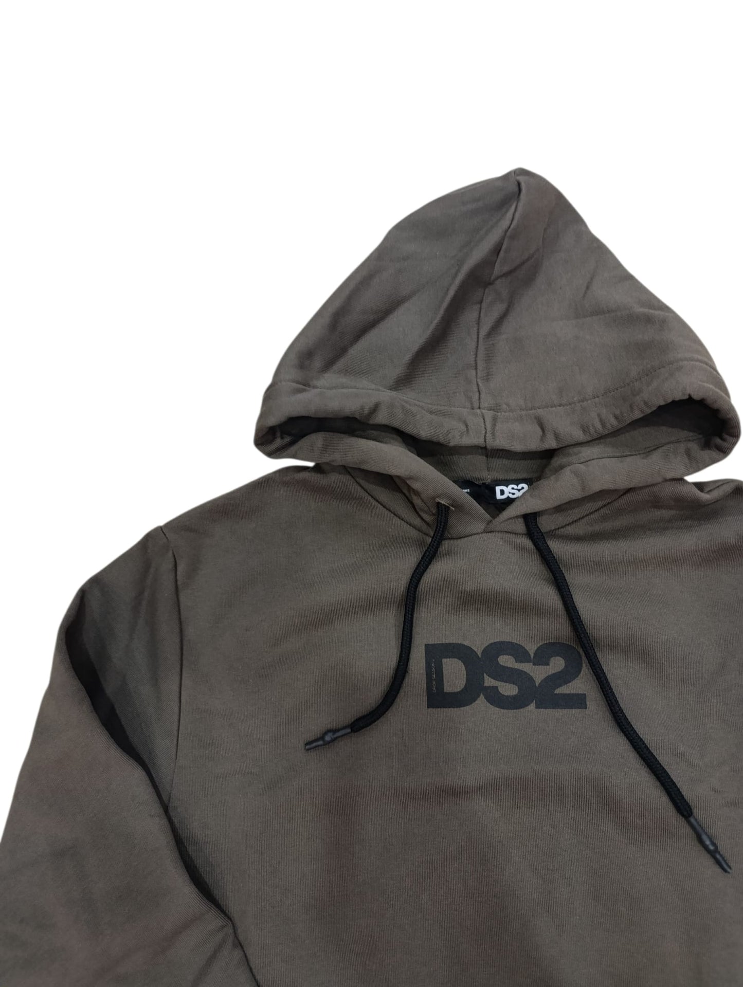 Felpa DROPSEASON2 con cappuccio logo nero laterale