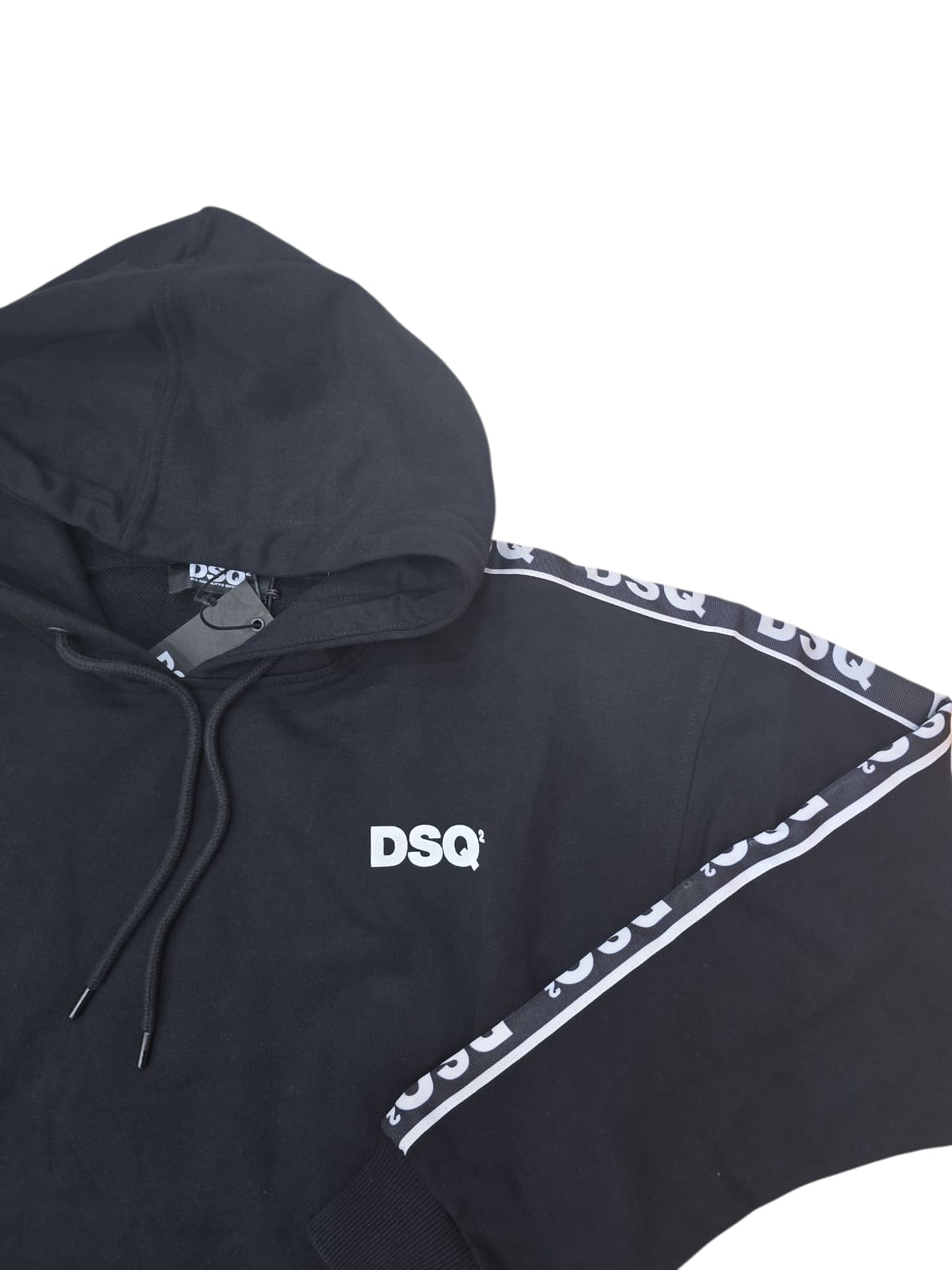 Felpa DSQ2 CON BANDA RICAMATA ALLE SPALLE