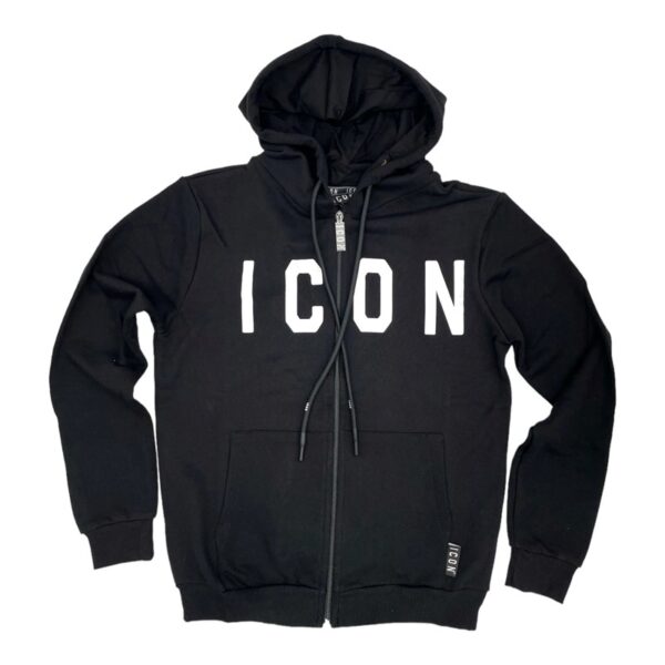 Felpa ICON con cappucio e zip