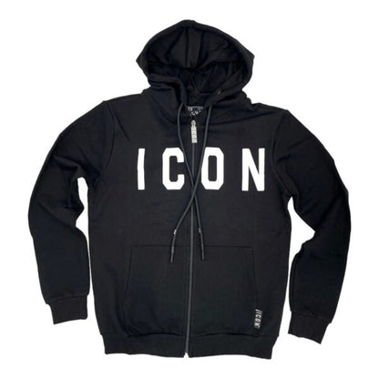 Felpa ICON con cappucio e zip
