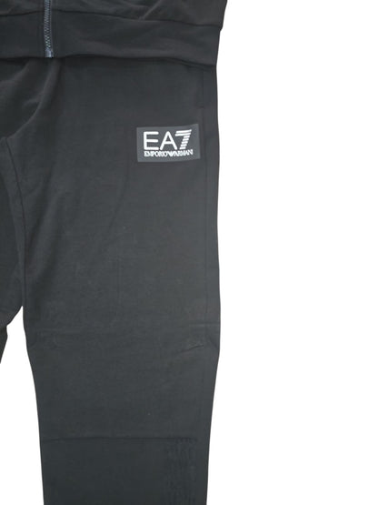 Tuta Emporio Armani nera logo lato cuore EA7