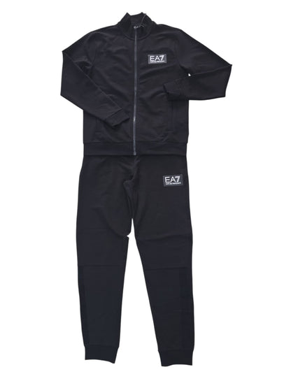 Tuta Emporio Armani nera logo lato cuore EA7