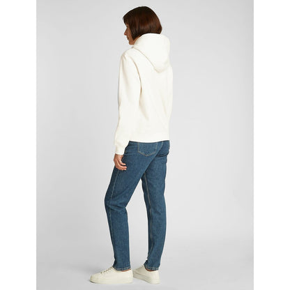 Felpa Calvin Klein in cotone garzato logo centrale