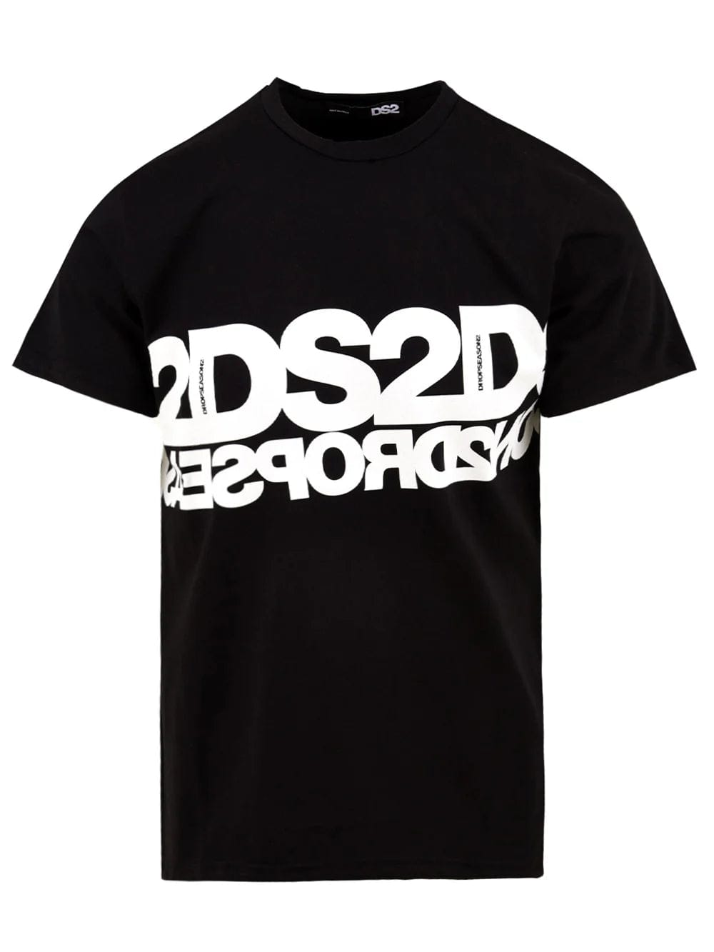 T-shirt Drop Season2 maxi logo bianco nero