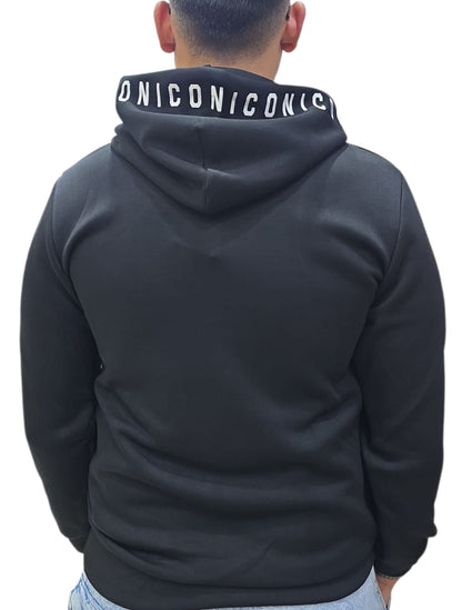 Felpa ICON logo targhe cappuccio icon