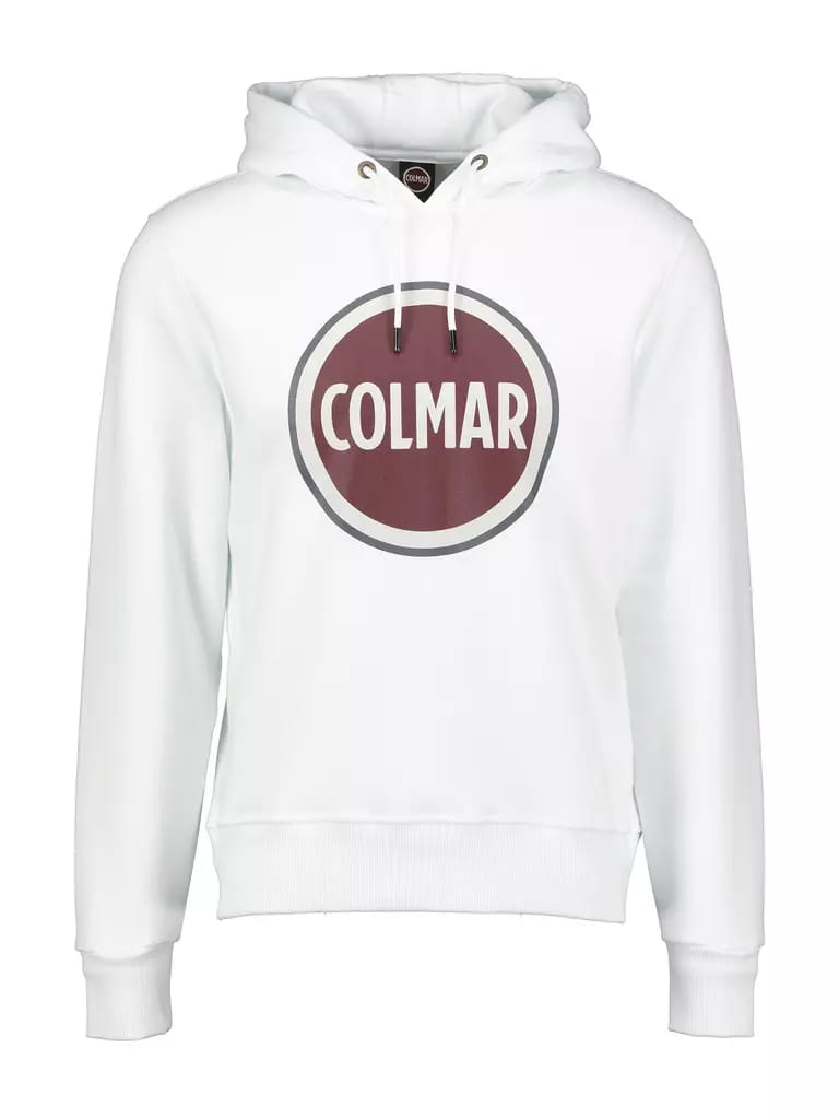 Felpa Colmar con cappuccio logo centrale bordeaux