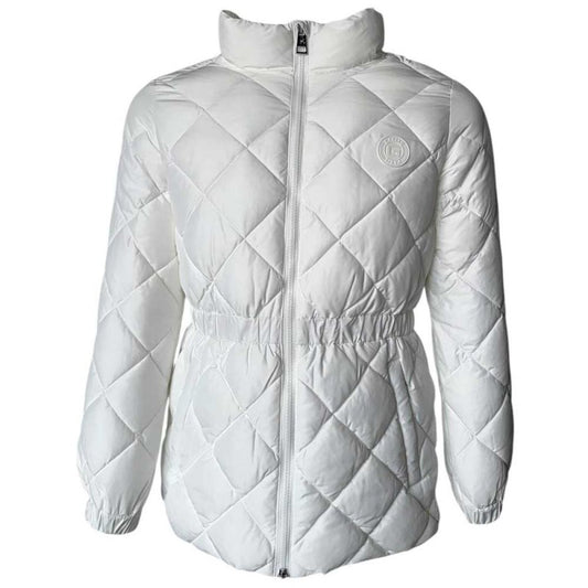 Giubbotto Gaelle con elastico sulla vita bianco