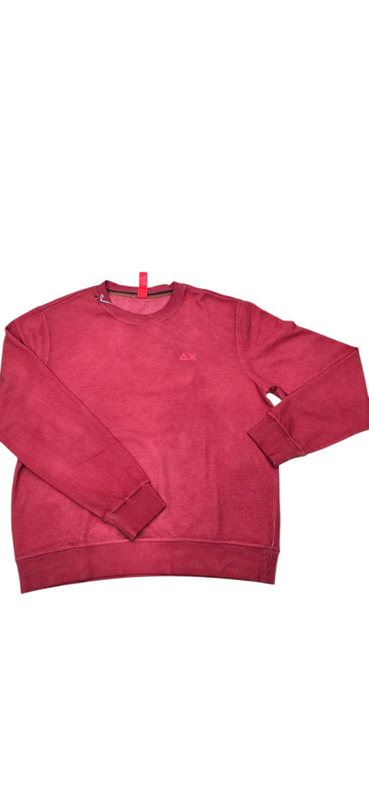 Felpa SUN68 in cotone garzato basic