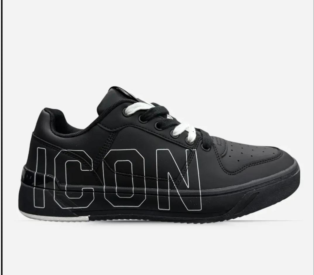 Sneakers ICON Uomo in ecopelle  con doppio logo