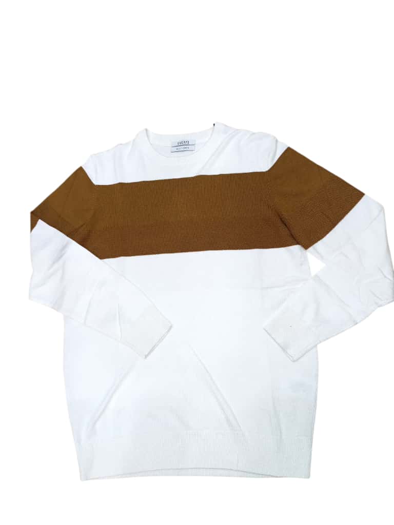 Maglioncino OVER/D  con maxi fascia bicolore